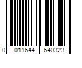 Barcode Image for UPC code 0011644640323