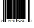 Barcode Image for UPC code 001167000063