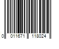 Barcode Image for UPC code 0011671118024