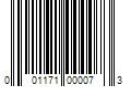 Barcode Image for UPC code 001171000073