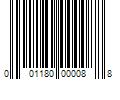 Barcode Image for UPC code 001180000088