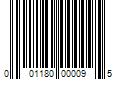 Barcode Image for UPC code 001180000095