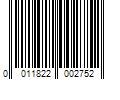 Barcode Image for UPC code 0011822002752