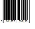 Barcode Image for UPC code 0011822508193