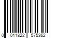 Barcode Image for UPC code 0011822575362