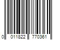 Barcode Image for UPC code 0011822770361