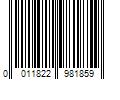 Barcode Image for UPC code 0011822981859