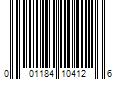 Barcode Image for UPC code 001184104126