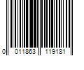 Barcode Image for UPC code 0011863119181