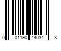 Barcode Image for UPC code 001190440348