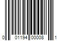 Barcode Image for UPC code 001194000081