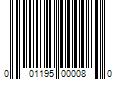 Barcode Image for UPC code 001195000080