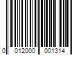 Barcode Image for UPC code 0012000001314