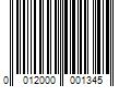 Barcode Image for UPC code 0012000001345