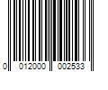 Barcode Image for UPC code 0012000002533