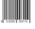 Barcode Image for UPC code 0012000003110