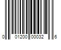 Barcode Image for UPC code 001200000326