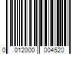 Barcode Image for UPC code 0012000004520