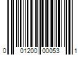 Barcode Image for UPC code 001200000531