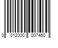 Barcode Image for UPC code 0012000007460