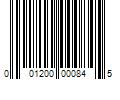 Barcode Image for UPC code 001200000845