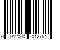 Barcode Image for UPC code 0012000012754