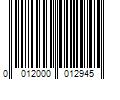 Barcode Image for UPC code 0012000012945