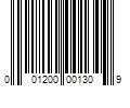 Barcode Image for UPC code 001200001309