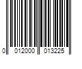 Barcode Image for UPC code 0012000013225