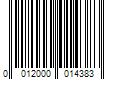 Barcode Image for UPC code 0012000014383