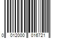 Barcode Image for UPC code 0012000016721