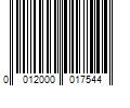 Barcode Image for UPC code 0012000017544