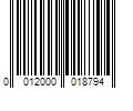 Barcode Image for UPC code 0012000018794