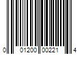 Barcode Image for UPC code 001200002214