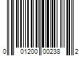 Barcode Image for UPC code 001200002382