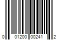 Barcode Image for UPC code 001200002412