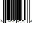 Barcode Image for UPC code 001200002566