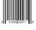 Barcode Image for UPC code 001200002719