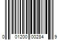 Barcode Image for UPC code 001200002849