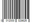 Barcode Image for UPC code 0012000028625