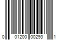 Barcode Image for UPC code 001200002931