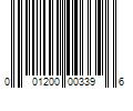 Barcode Image for UPC code 001200003396