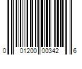 Barcode Image for UPC code 001200003426