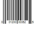 Barcode Image for UPC code 001200003525