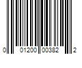 Barcode Image for UPC code 001200003822