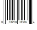 Barcode Image for UPC code 001200003884