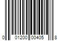 Barcode Image for UPC code 001200004058