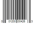 Barcode Image for UPC code 001200004263