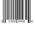 Barcode Image for UPC code 001200004324