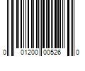 Barcode Image for UPC code 001200005260